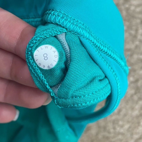Lululemon Glide And Stride Tank Heathered Viridian Green Size 8 - Picture 3 of 7